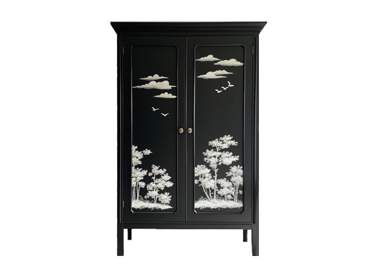 Noirwood Hand-Painted Cabinet